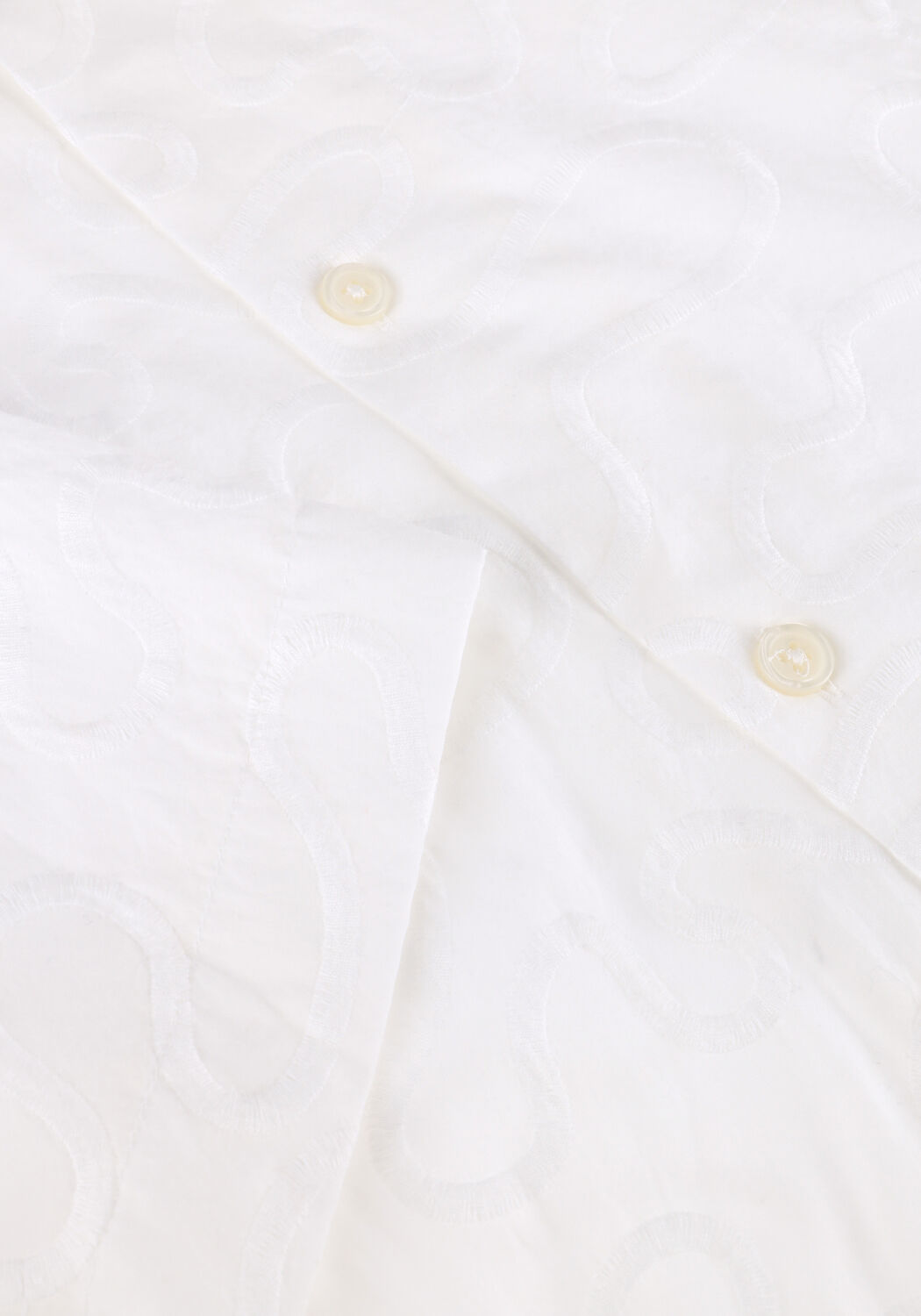 Witte SELECTED MEN Casual overhemd SLHRELAXELI EMB SS SHIRT - large