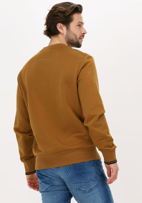FRED PERRY Pull CREW NECK SWEATSHIRT en camel - large