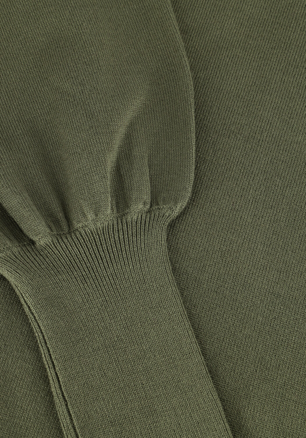 Groene NOTRE-V Coltrui BASIC KNIT BLOUSE - large