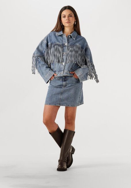 Y.A.S. Mini-jupe YASAIKO MW DENIM SKIRT en gris - large
