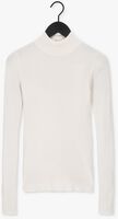NA-KD Col roulé RIBBED POLO KNITTED SWEATER Blanc