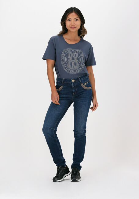 MOS MOSH T-shirt LEAH HOLI O-SS TEE en bleu - large