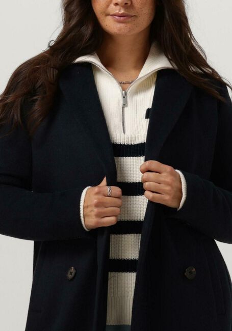 Donkerblauwe MODSTRÖM Mantel ODELIA LONG COAT - large