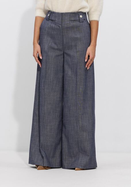 Donkerblauwe AAIKO Wijde broek NORE BUTTONS DENIM VIS 368 - large