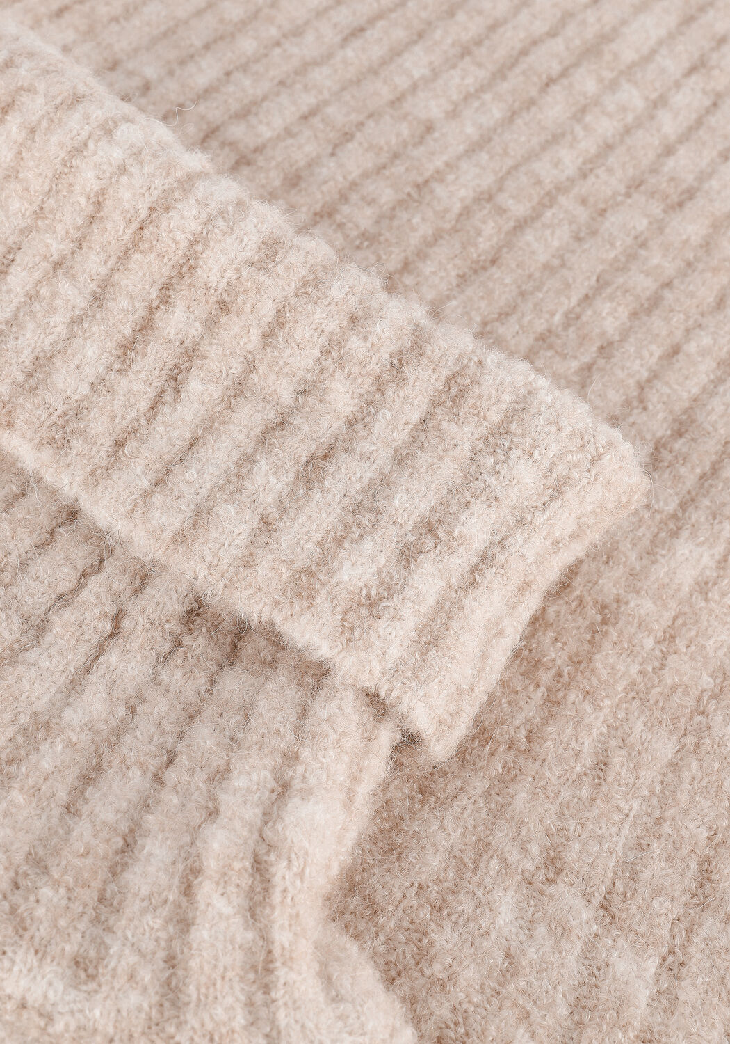 VANILIA Pull HEAVY RIB COL en marron - large