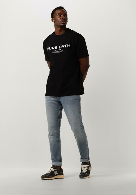 PURE PATH T-shirt TSHIRT WITH FRONT PRINT en noir - large
