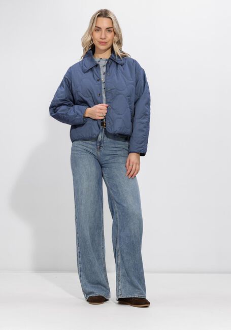 Blauwe SUMMUM  BLOUSE TIE DYE STRIPE - large