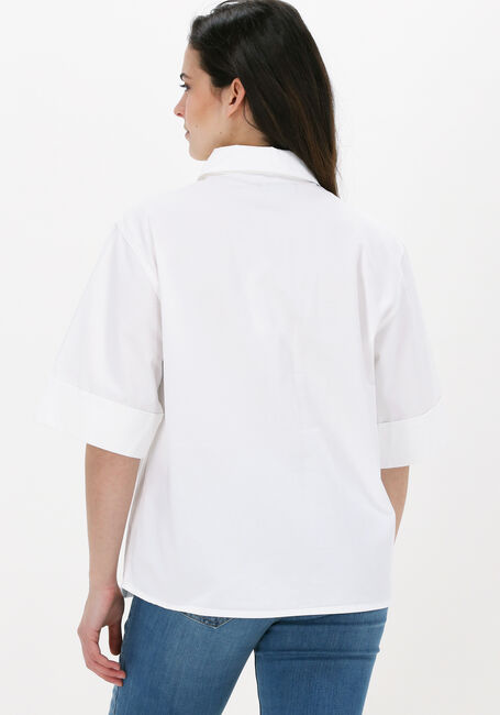 NA-KD OVERSIZED POCKET SHIRT Blouses Blanc - large
