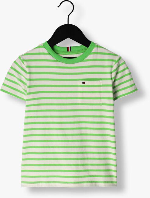 TOMMY HILFIGER T-shirt BRETON POCKET STRIPE TEE S/S en vert - large