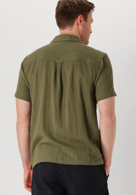 Olijf ANERKJENDT Casual overhemd AKLEON STRUCTURE S/S SHIRT 3 - large