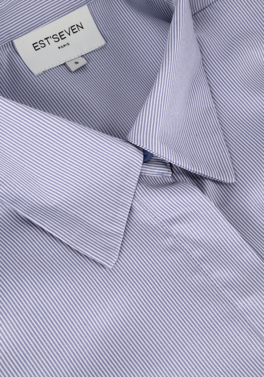 EST'SEVEN Mini robe EST&rsquo;POPLIN DRESS VIN en bleu - large