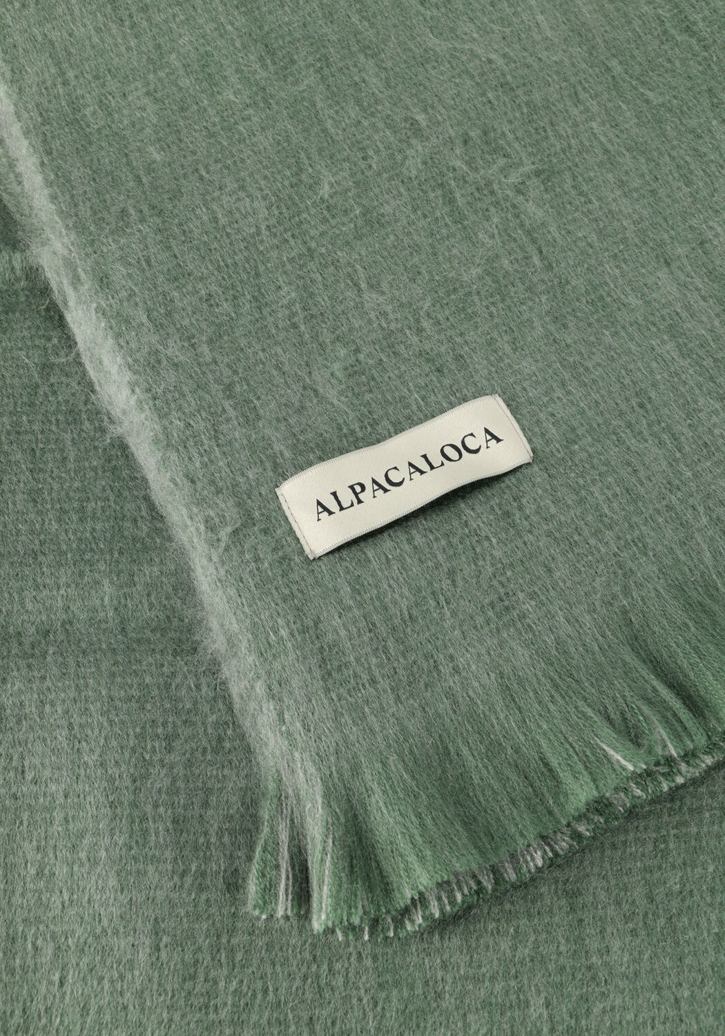 Groene ALPACA LOCA Sjaal DOUBLE SCARF - large