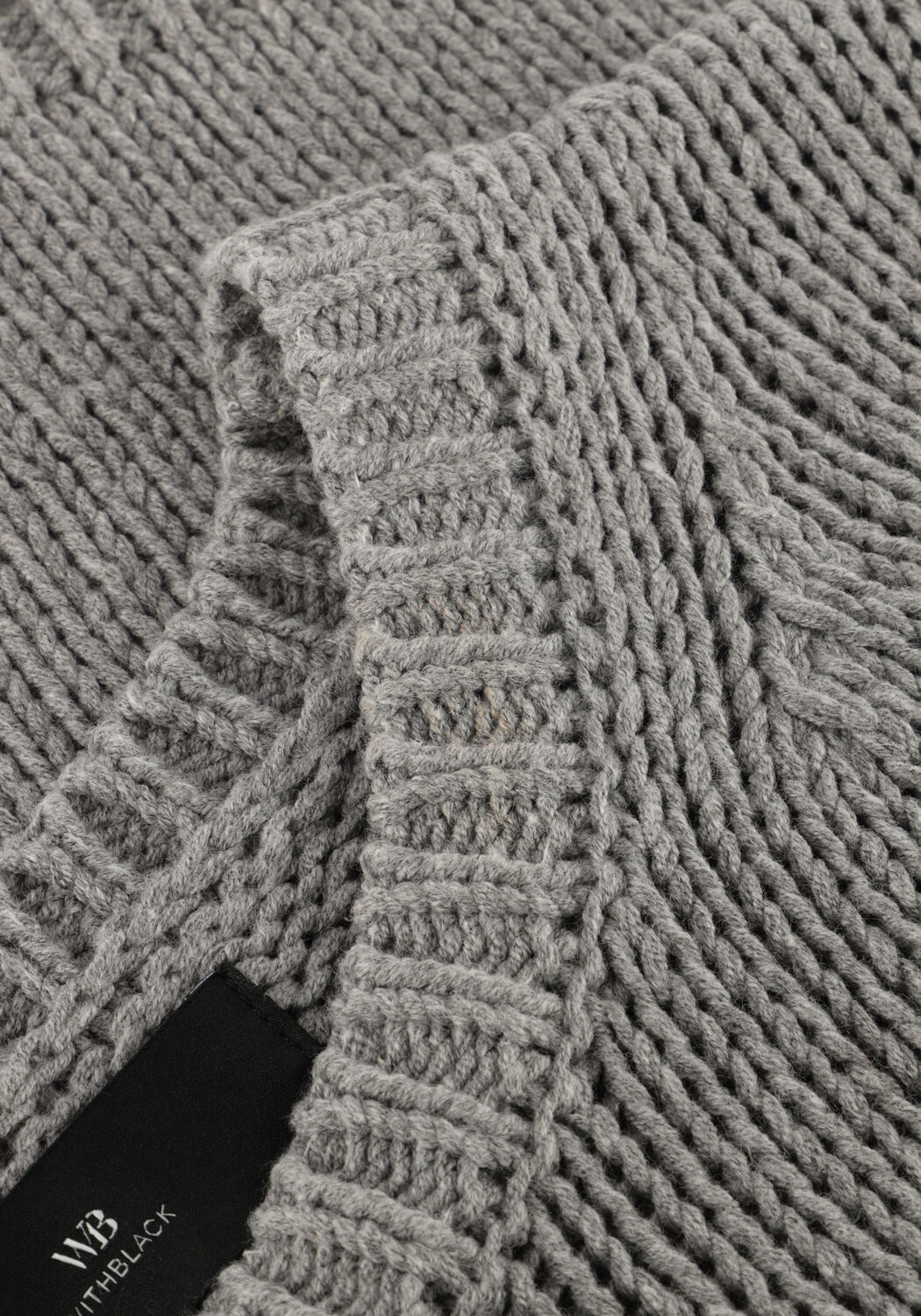 Grijze WITHBLACK Tops & T-shirts WBLELINORE SS KNIT TEE - large