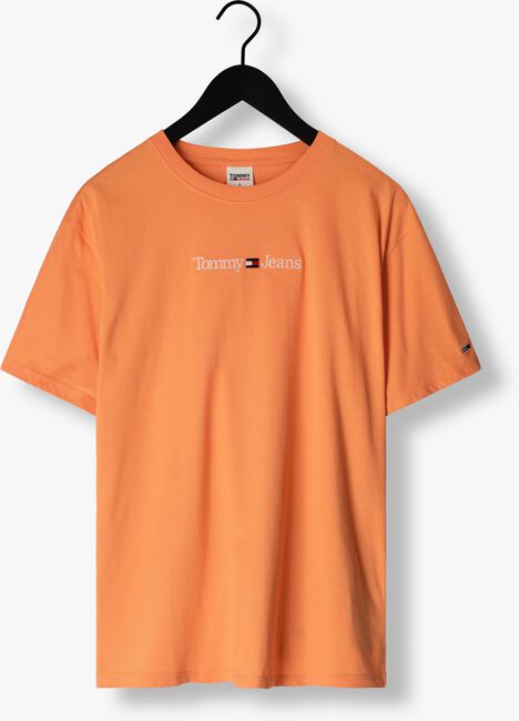 TOMMY JEANS T-shirt TJM CLASSIC LINEAR LOGO TEE en orange - large