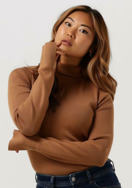PENN & INK Col roulé COLL NECK en camel - large