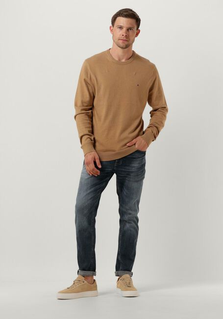 TOMMY HILFIGER Pull PIMA ORG CTN CASHMERE CREW NECK en marron - large