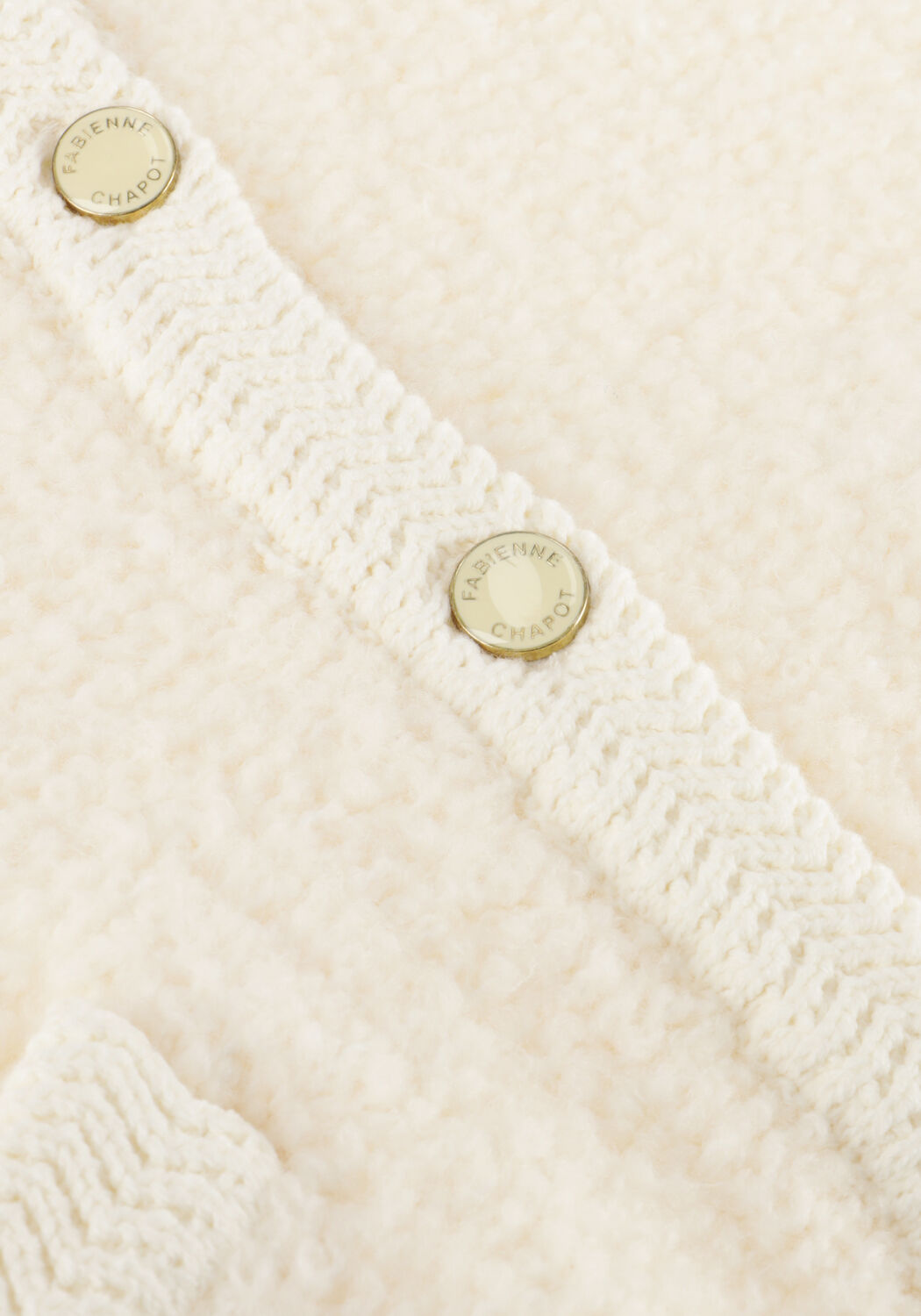 Creme FABIENNE CHAPOT Trui MARCIA CARDIGAN - large
