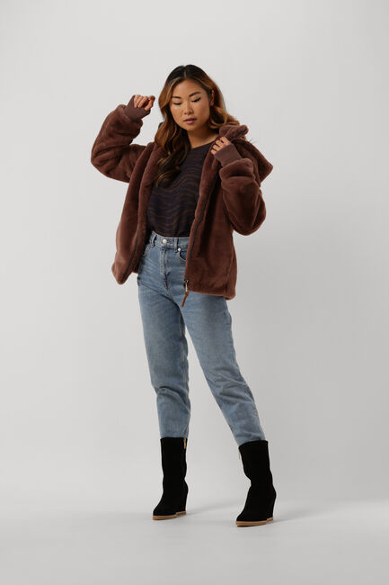 MOSCOW Manteau en fausse fourrure EVELYN Bordeaux - large