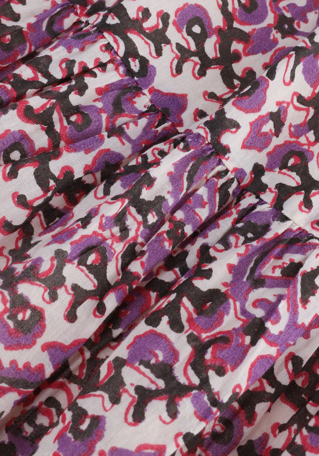 LEON & HARPER Jupe midi JUICY TC160 DELHI en violet - large