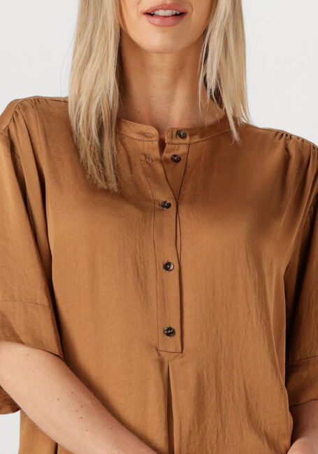 SUMMUM Robe midi DRESS SILKY TOUCH en marron - large