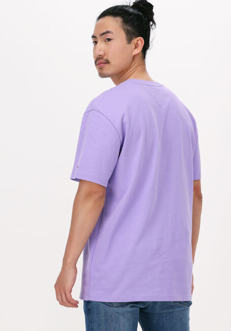 TOMMY JEANS T-shirt TJM HOMESPUN COLLEGE TEE en violet - large