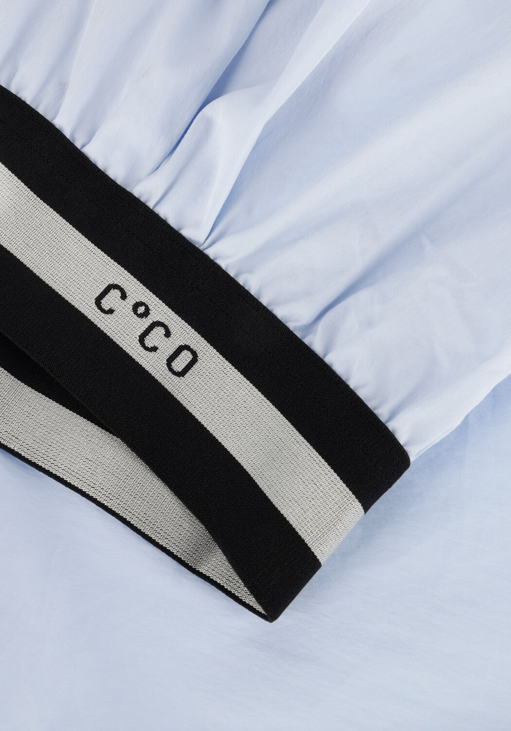 Blauwe CO'COUTURE  COTTON CRISP LOGO CROP SHIRT - large