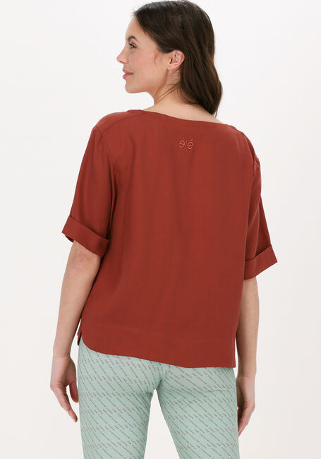ESMÉ STUDIOS HENA SHORT BLOUSE Blouses en rouge - large