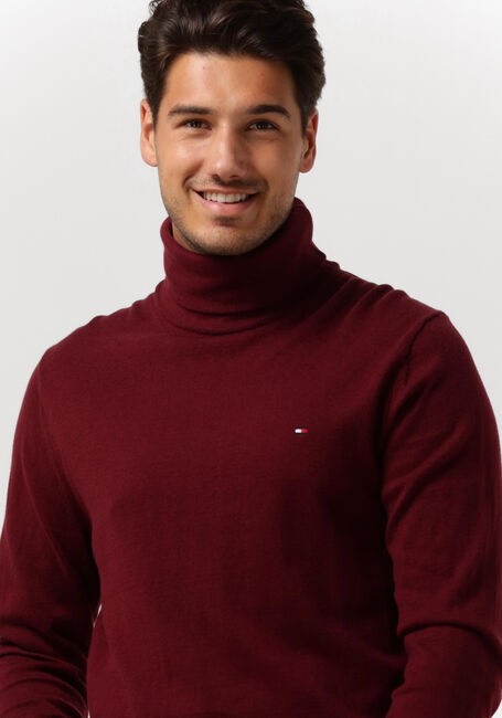 TOMMY HILFIGER Col roulé PIMA ORG CTN CASHMERE ROLL NECK Bordeaux - large