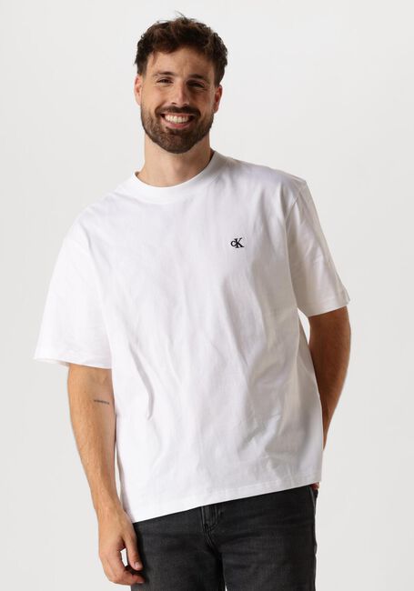 CALVIN KLEIN T-shirt HEAVY RELAXED TEE en blanc - large