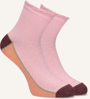 BECKSONDERGAARD Chaussettes BLOCKA GLAM SOCK en rose - medium
