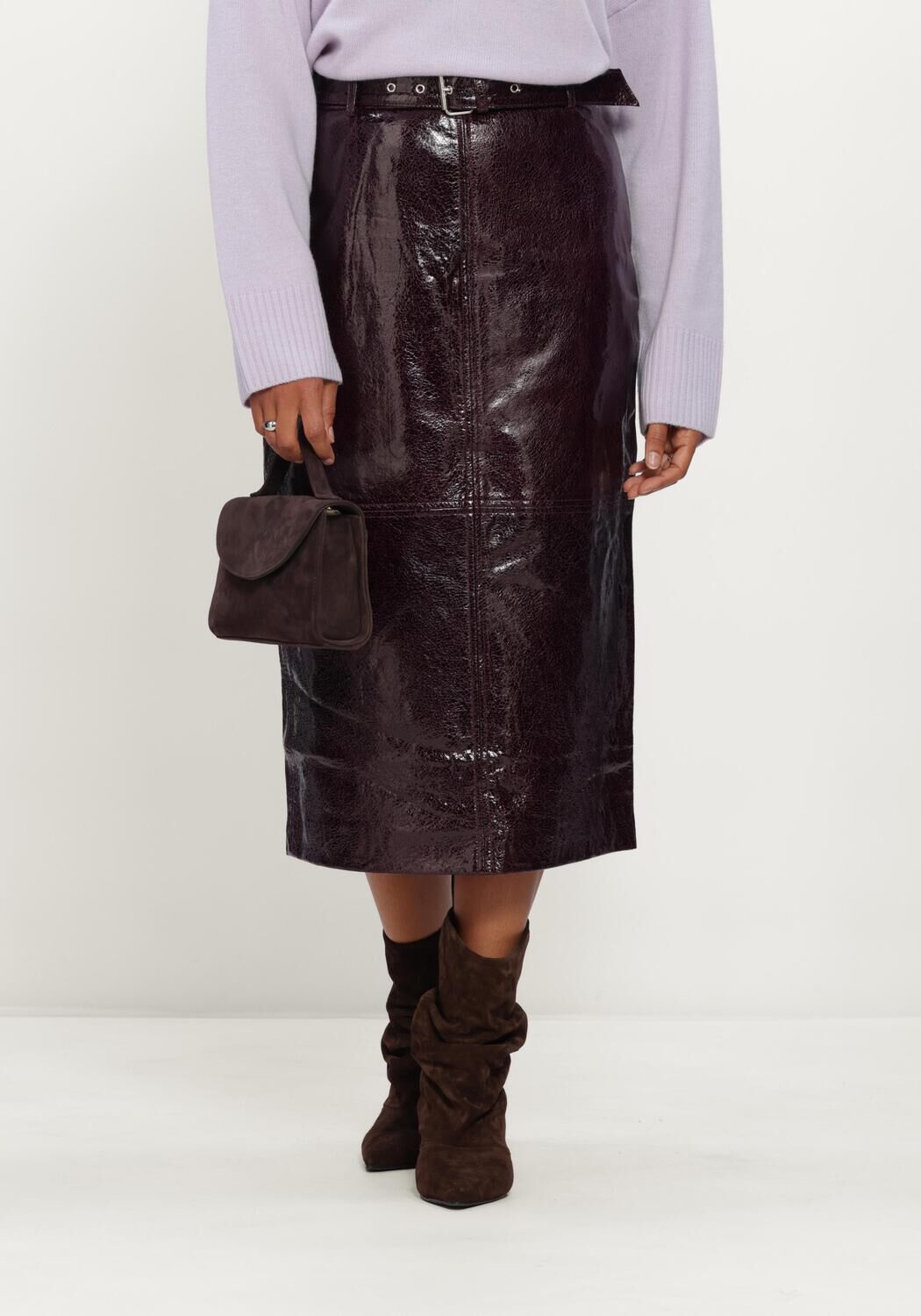 COPENHAGEN MUSE Jupe midi CMAMY-SKIRT Bordeaux - large