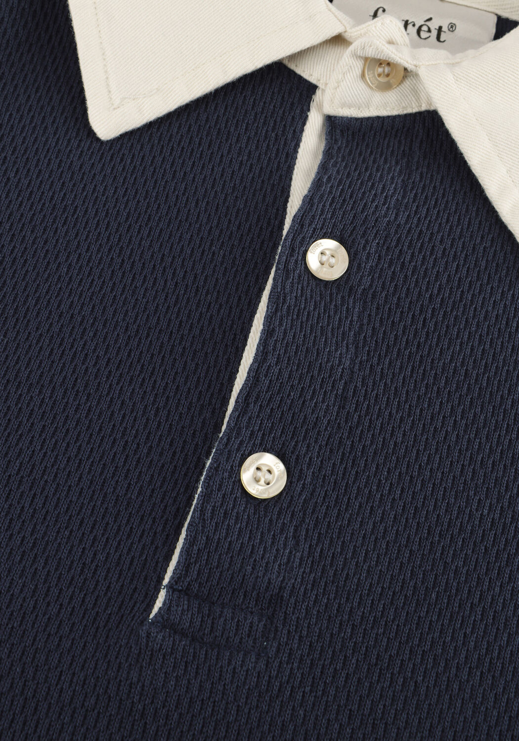 FOR&Eacute;T Polo MATCH RUGBY STRUCTURED SWEATSHIRT Bleu fonc&eacute; - large