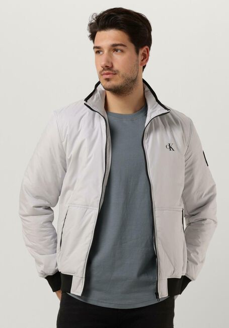 CALVIN KLEIN Jack PADDED HARRINGON JACKET Gris clair - large