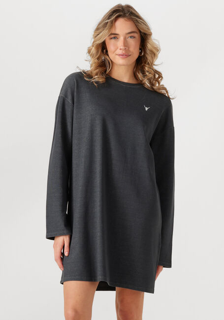 ALIX THE LABEL Mini robe LADIES KNITTED SWEATER DRESS Gris foncé - large