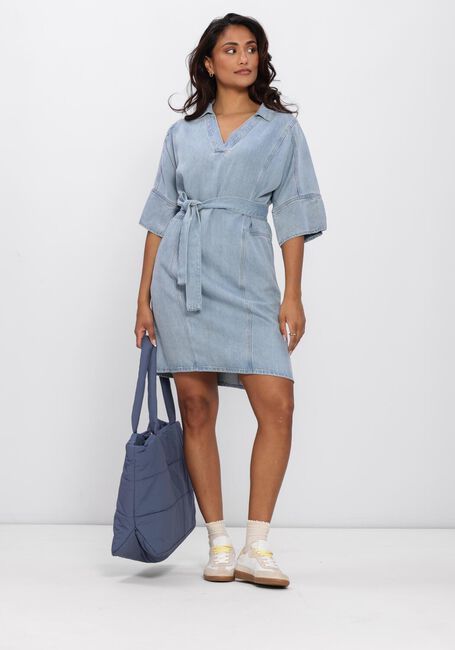 ANOTHER LABEL Mini robe ALGENIVEE DRESS S/S Bleu clair - large