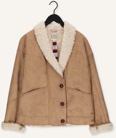 Camel SCOTCH & SODA Leren jas FAUX SHEARLING JACKET WITH SHAWL COLLAR Camel SCOTCH & SODA Leren jas FAUX SHEARLING JACKET WITH SHAWL COLLAR - medium