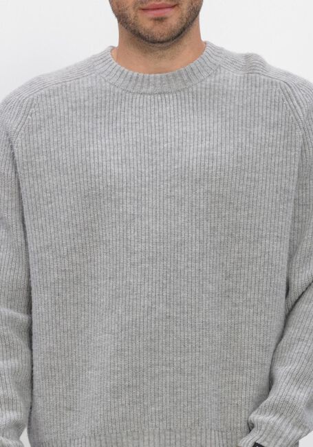Lichtgrijze BUTCHER OF BLUE Trui CARTER KNIT CREW - large