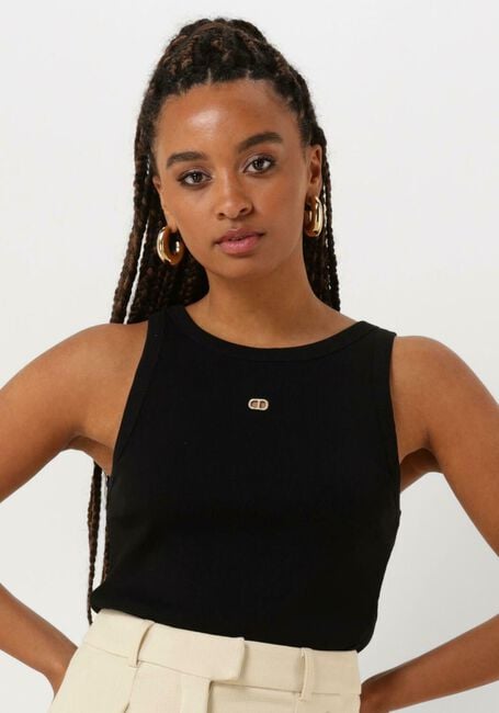TWINSET MILANO Haut KNITTED TANK TOP en noir - large
