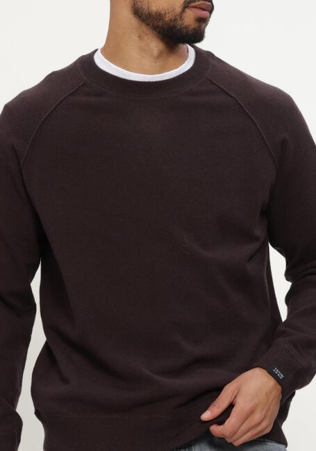 BUTCHER OF BLUE Pull CLIFDEN SWEAT CREW en marron - large