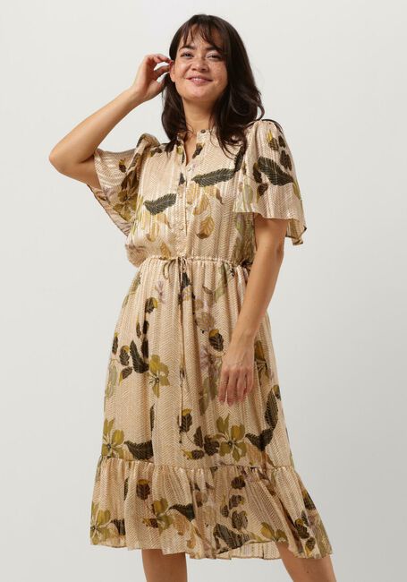 SECOND FEMALE Robe midi BREZZA DRESS Blanc - large