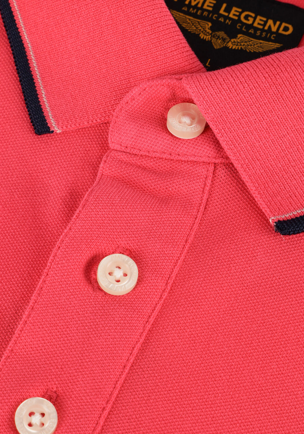 PME LEGEND Polo SHORT SLEEVE POLO STRETCH PIQUE PACKAGE en rose - large