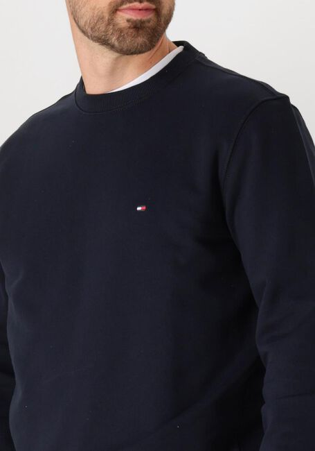 Donkerblauwe TOMMY HILFIGER Trui ESSENTIAL TERRY CREWNECK - large