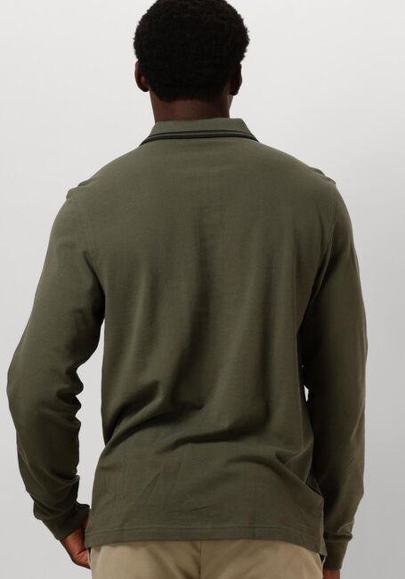FRED PERRY Polo TWIN TIPPED FRED PERRY SHIRT LONG SLEEVE Vert foncé - large