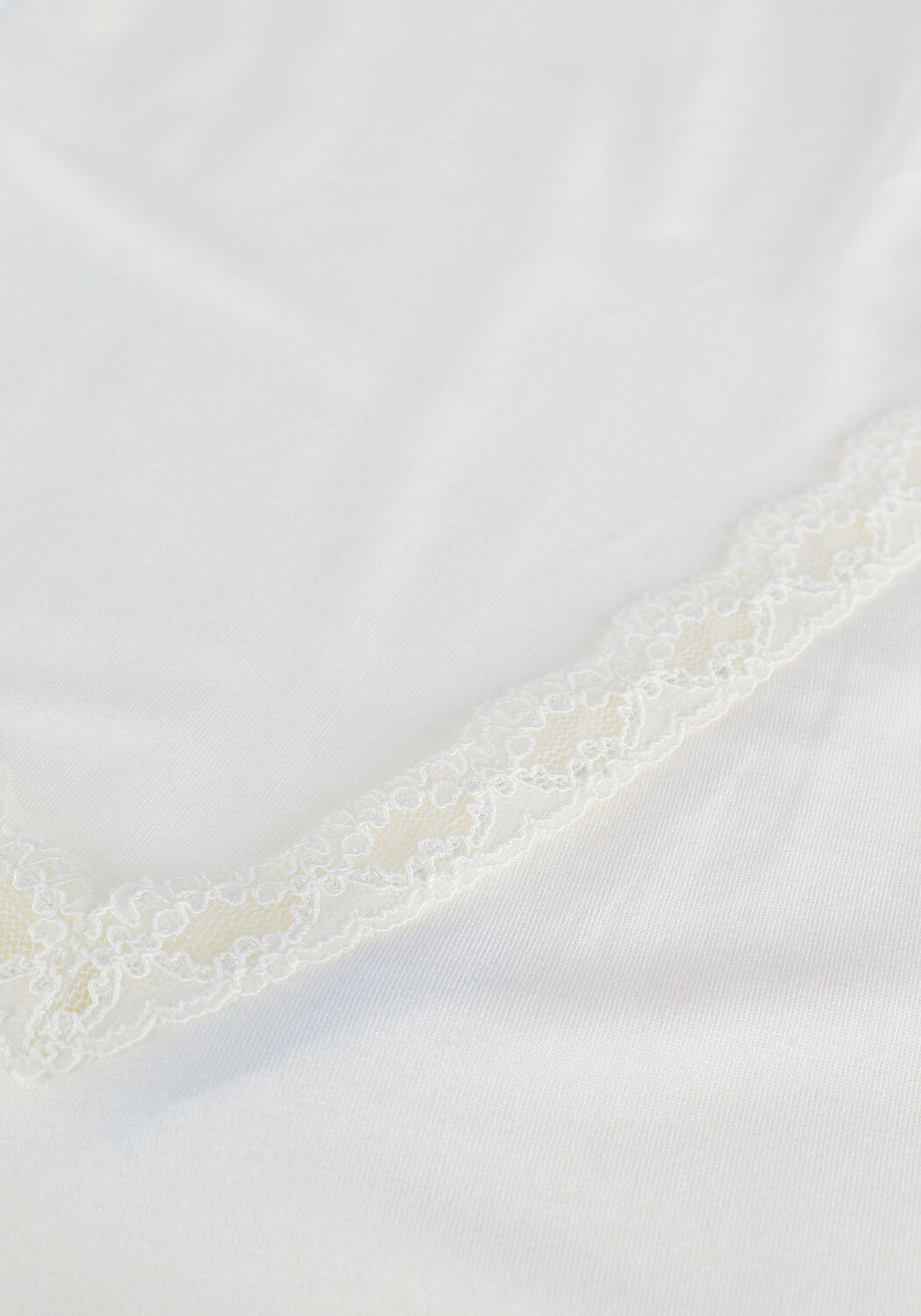 BY-BAR Haut LACE SINGLET Blanc - large