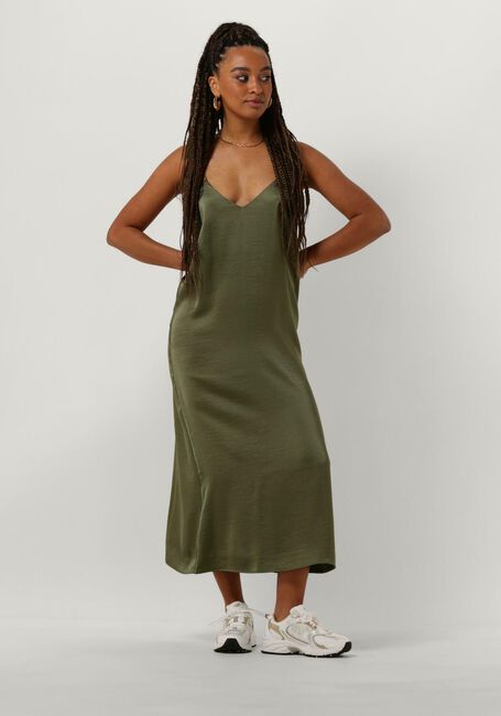 ENVII Robe midi ENLIMA SL SLIP DRESS en vert - large