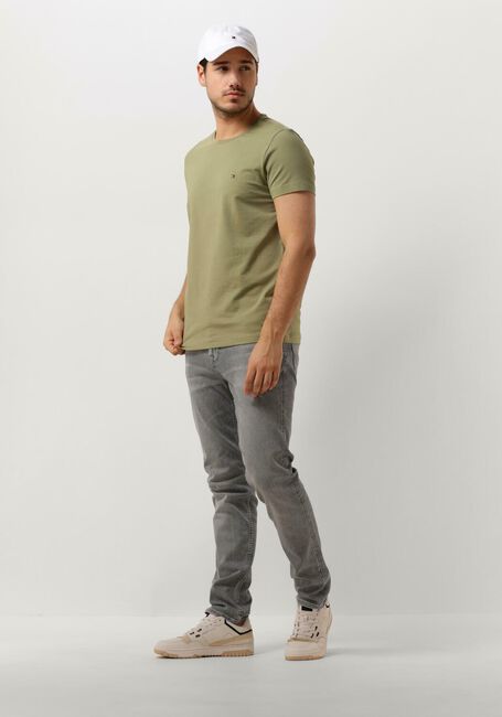 TOMMY HILFIGER T-shirt STRETCH SLIM FIT TEE Olive - large