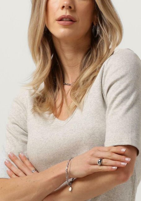 Lichtgrijze KNIT-TED Top EDEN - large