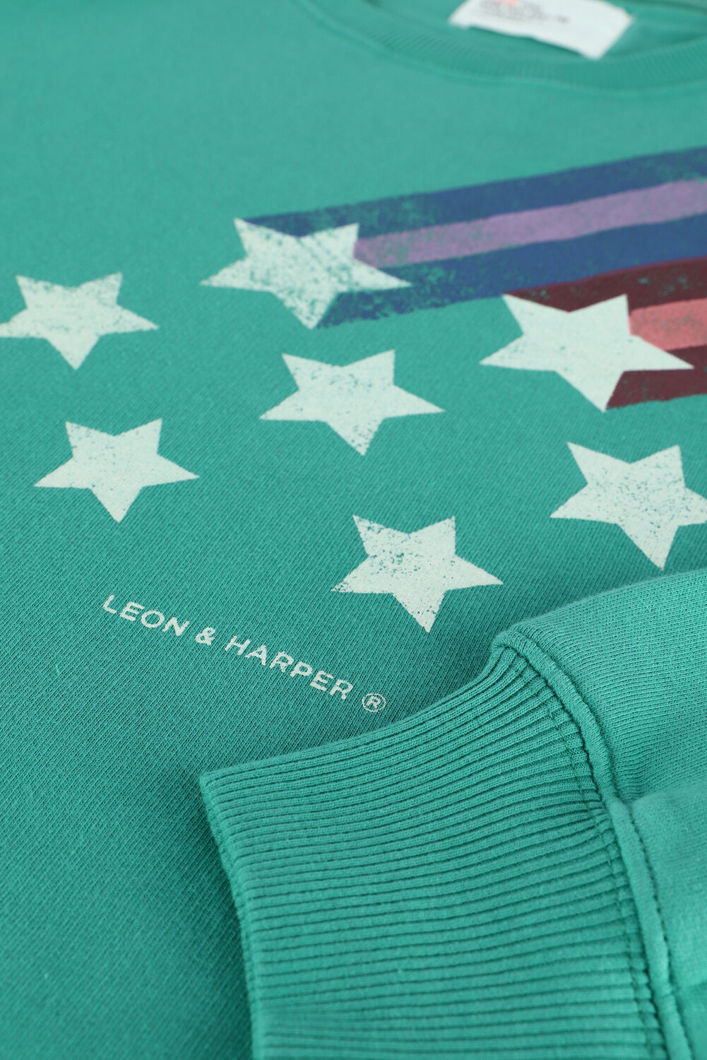 Groene LEON & HARPER Sweater SORTIE JC55 COMET - large