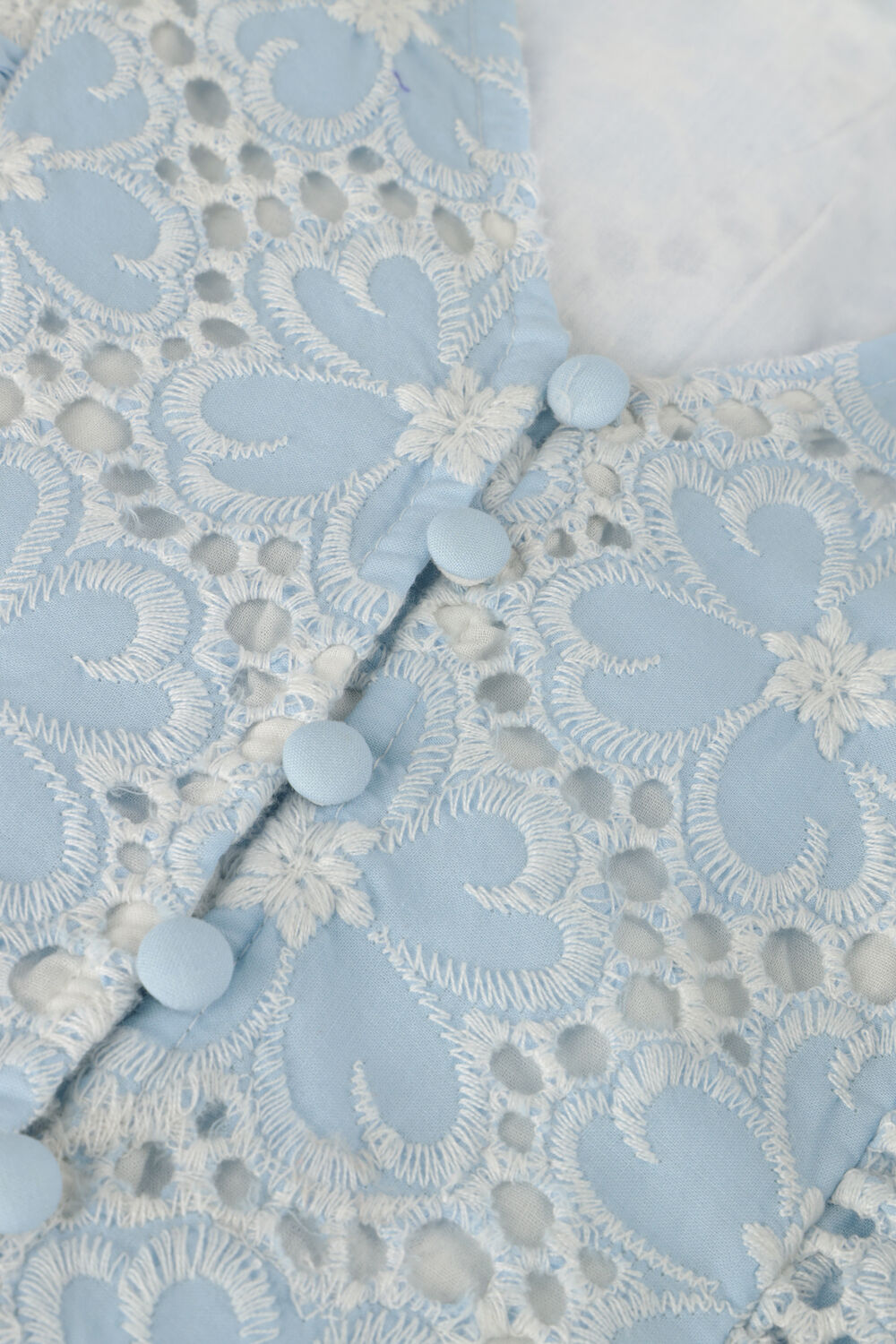 Lichtblauwe Y.A.S. Mini jurk YASBEAUTY SL DRESS - large