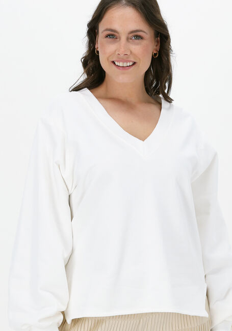 ANOTHER LABEL Pull ELNA SWEATER Blanc - large